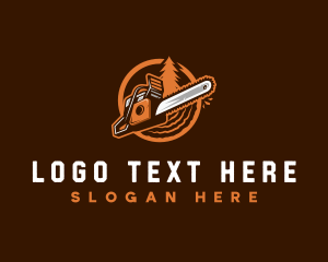 Chainsaw Logging Forestry logo