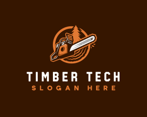 Chainsaw Logging Forestry logo