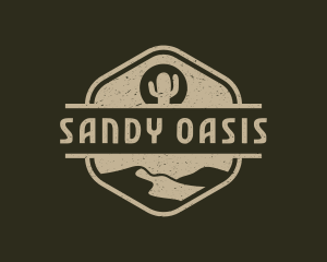 Cactus Sand Desert logo design