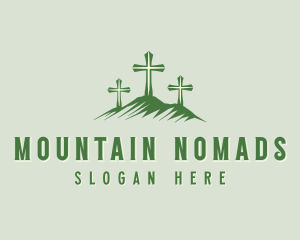 Sacred Cross Mountain  logo design