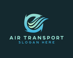 Ventilation Air Cooling logo design