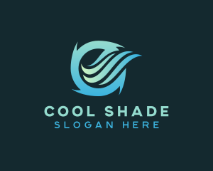 Ventilation Air Cooling logo design