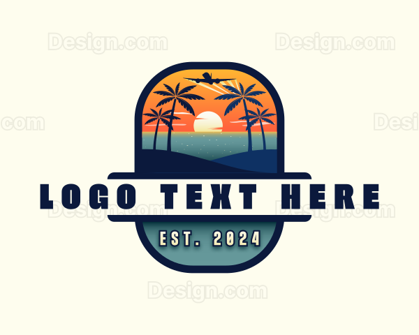 Tropical Beach Travel Logo