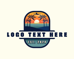 Tropical Beach Travel Logo