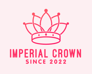 Pink Royal Headdress  logo design