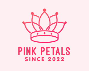 Pink Royal Headdress  logo design