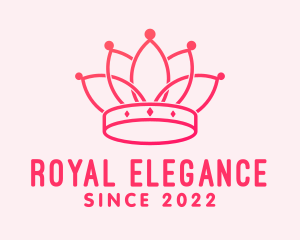 Pink Royal Headdress  logo design