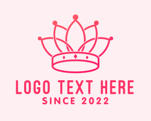 Emperor - Pink Royal Headdress logo design