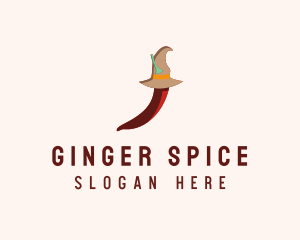 Witch Spicy Pepper  logo design