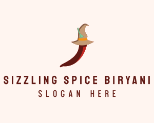 Witch Spicy Pepper  logo design