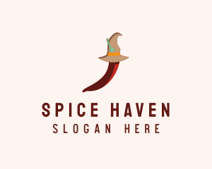Witch Spicy Pepper  logo design