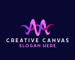 Creative Music Wave logo design