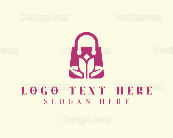 Flower Shopping Bag Logo