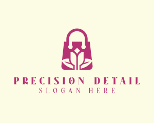 Flower Shopping Bag Logo