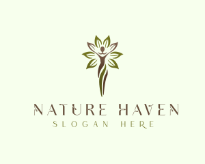 Organic Nature Woman logo design