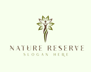 Organic Nature Woman logo design