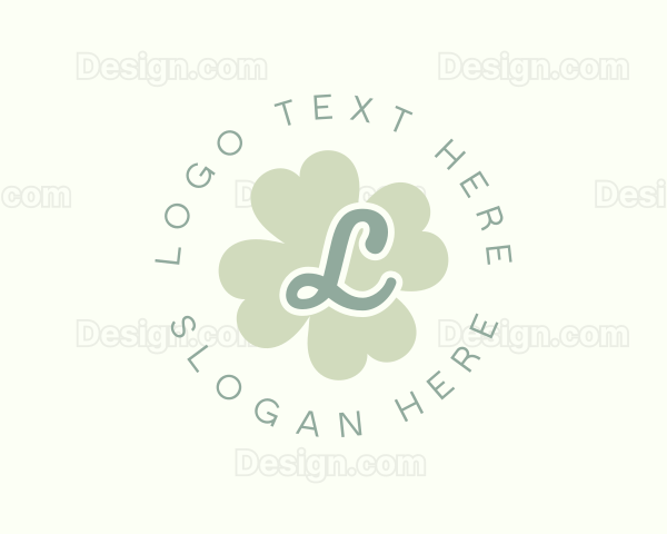 Lucky Clover Leaf Logo