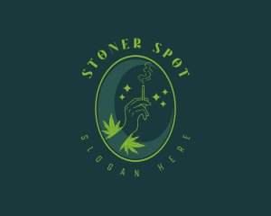 Smoker Cannabis Weed logo