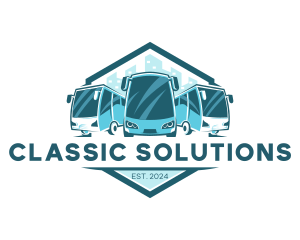 Bus Liner Transportation logo design