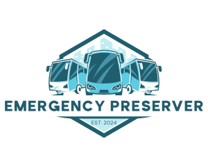 Bus Liner Transportation logo design