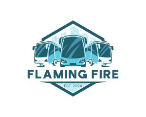 Bus Liner Transportation logo design