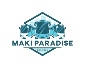 Bus Liner Transportation logo design