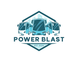 Bus Liner Transportation logo design