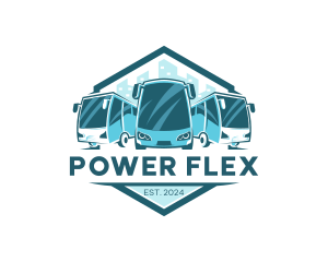 Bus Liner Transportation logo design