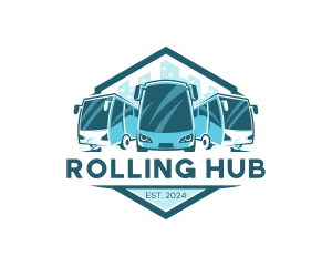 Bus Liner Transportation logo design