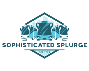 Bus Liner Transportation logo design