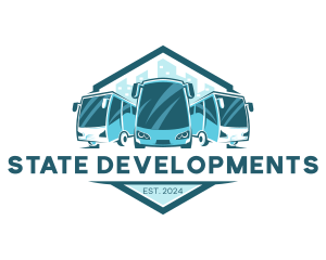 Bus Liner Transportation logo design