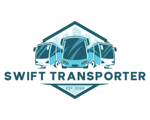 Bus Liner Transportation logo design