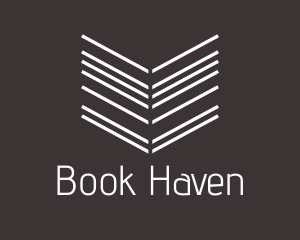 Arrow Line Book logo design