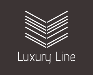 Arrow Line Book logo design