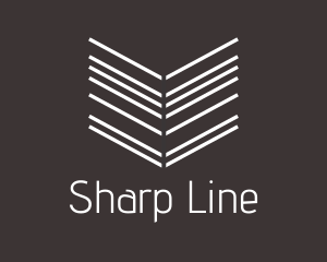 Arrow Line Book logo design