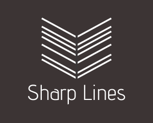 Arrow Line Book logo design