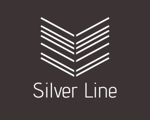 Arrow Line Book logo design