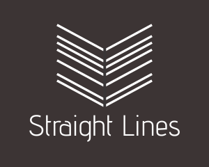 Arrow Line Book logo design