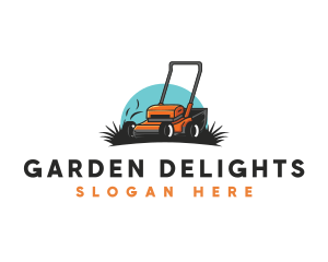 Lawn  Grass Mower  logo design