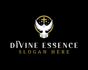 Spirit Dove Cross logo design