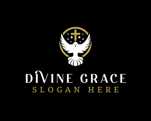 Spirit Dove Cross logo design