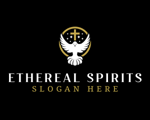 Spirit Dove Cross logo design