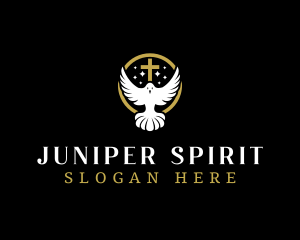 Spirit Dove Cross logo design