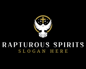 Spirit Dove Cross logo design