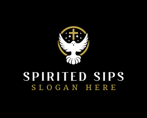 Spirit Dove Cross logo design