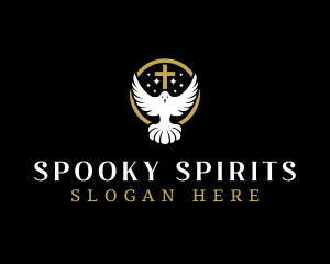 Spirit Dove Cross logo design