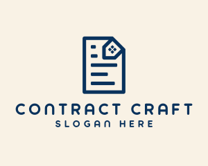 Real Estate Contract  logo design