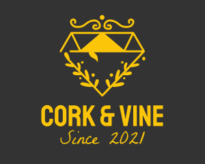 Golden Diamond Vine logo design