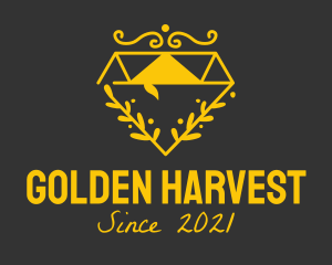 Golden Diamond Vine logo design