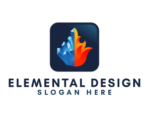 Fire Ice Element logo